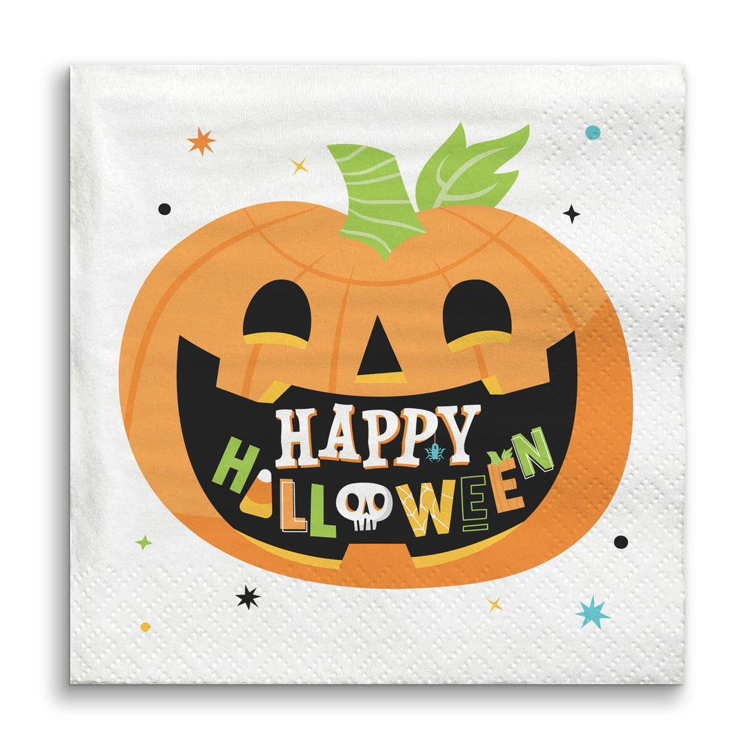 Napkins - Jack O Lantern - 24 Ct