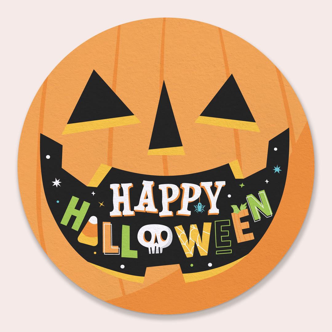 Drink Coasters - Jack O Lantern - 25 Ct