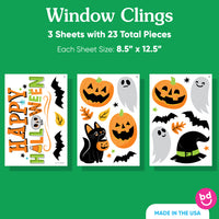 Jack-O’-Lantern Halloween Window Clings