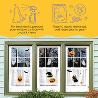 Jack-O’-Lantern Halloween Window Clings