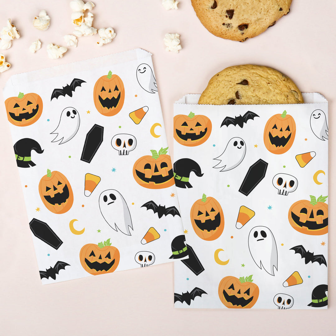 Paper Treat Bags - Jack O Lantern - 25 Ct