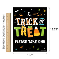 Kids Halloween Trick Or Treat Sign