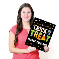 Kids Halloween Trick Or Treat Sign