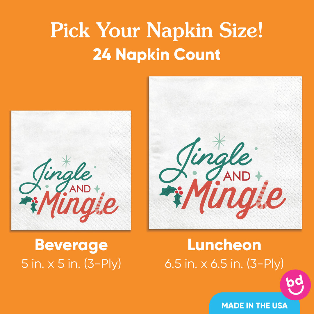 Napkins - Jingle and Mingle - 24 Ct