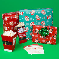 Jolly Santa Claus - Christmas Party Money and Gift Card Sleeves - Nifty Gifty Card Holders - Set of 8