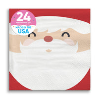 Napkins - Jolly Santa Claus - 24 Ct