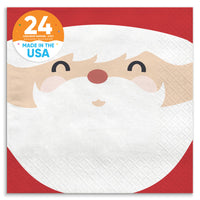 Napkins - Jolly Santa Claus - 24 Ct