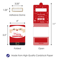 Jolly Santa Claus - DIY Assorted Christmas Party Cash Holder Gift - Funny Money Cards - Set of 6