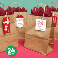 Jolly Santa Claus Gift Tags - 24 Ct