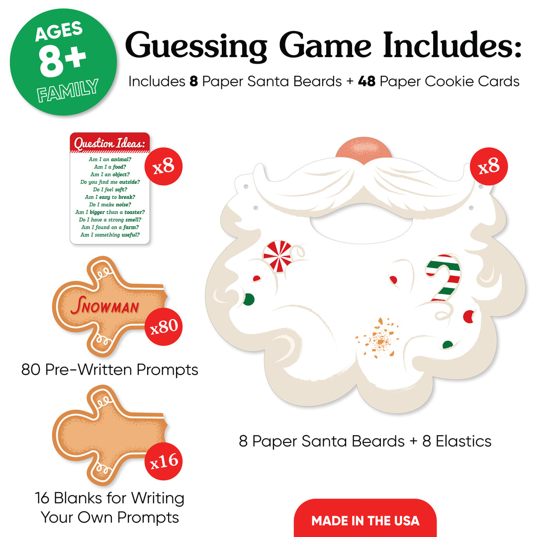 Jolly Santa Guessing Game - 8 Ct