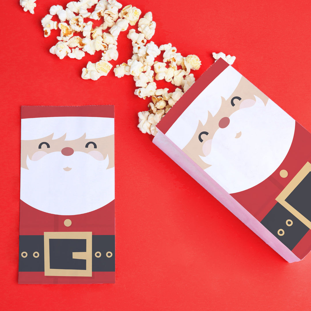Popcorn Bags - Jolly Santa - 25 Ct