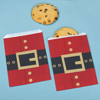 Paper Treat Bags - Jolly Santa - 25 Ct