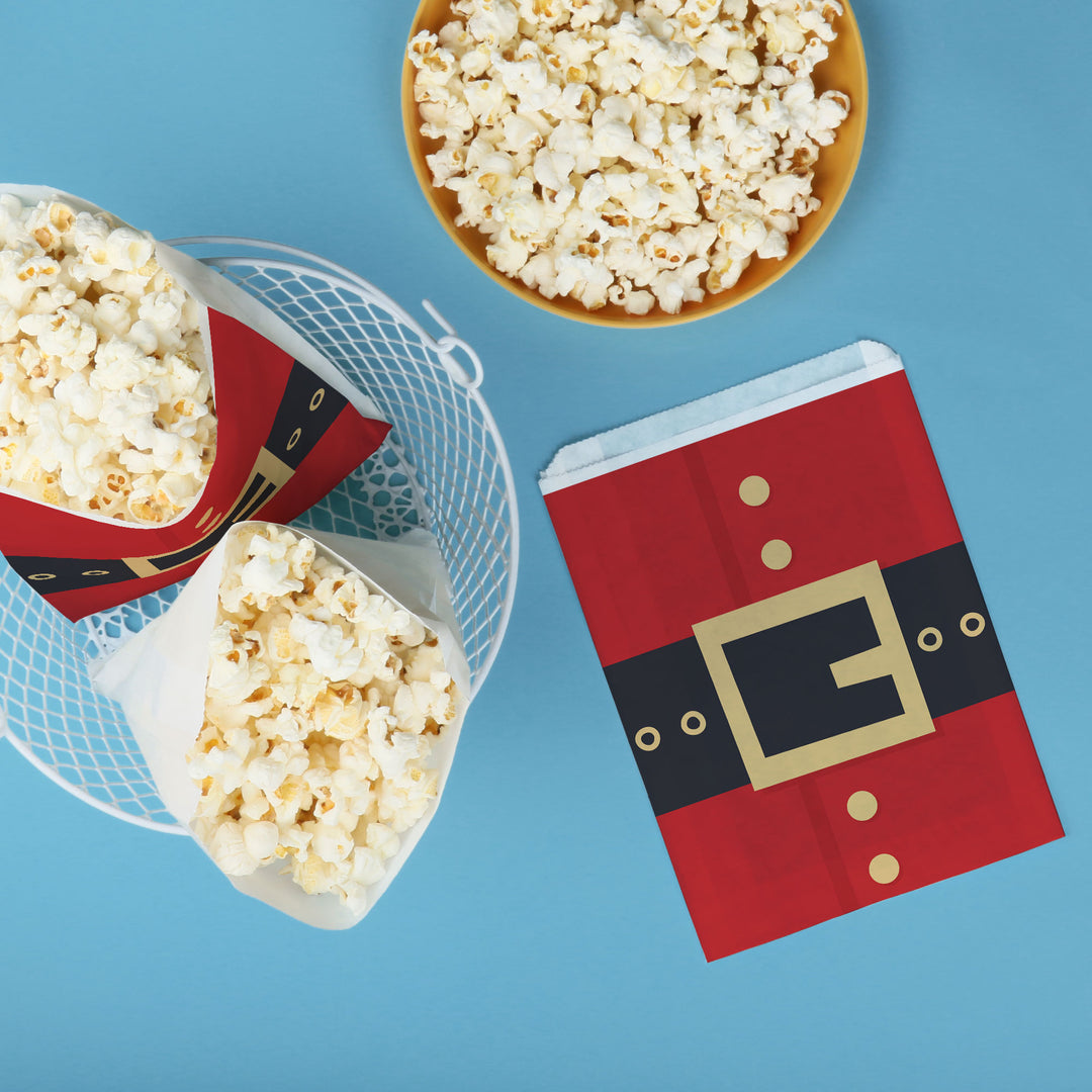 Paper Treat Bags - Jolly Santa - 25 Ct