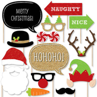 Christmas Party - Photo Booth Props Kit - 20 Count