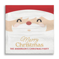 Custom Text Napkins -  Jolly Santa