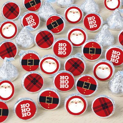 Jolly Santa Claus - Christmas Party Small Round Candy Stickers - Party Favor Labels - 324 Count