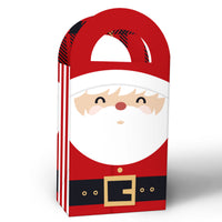 Jolly Santa Claus Paper Favor Bags - 12 Ct