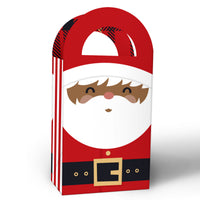 Jolly Santa Claus Paper Favor Bags - 12 Ct