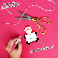 Custom Photo Jolly Santa Claus Gift Tags - 24 Ct