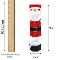 Jolly Santa Claus - No Snap Christmas Party Table Favors - DIY Cracker Boxes - Set of 12