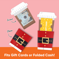 Jolly Santa Claus Nifty Gifty Card Holders - 8 Ct