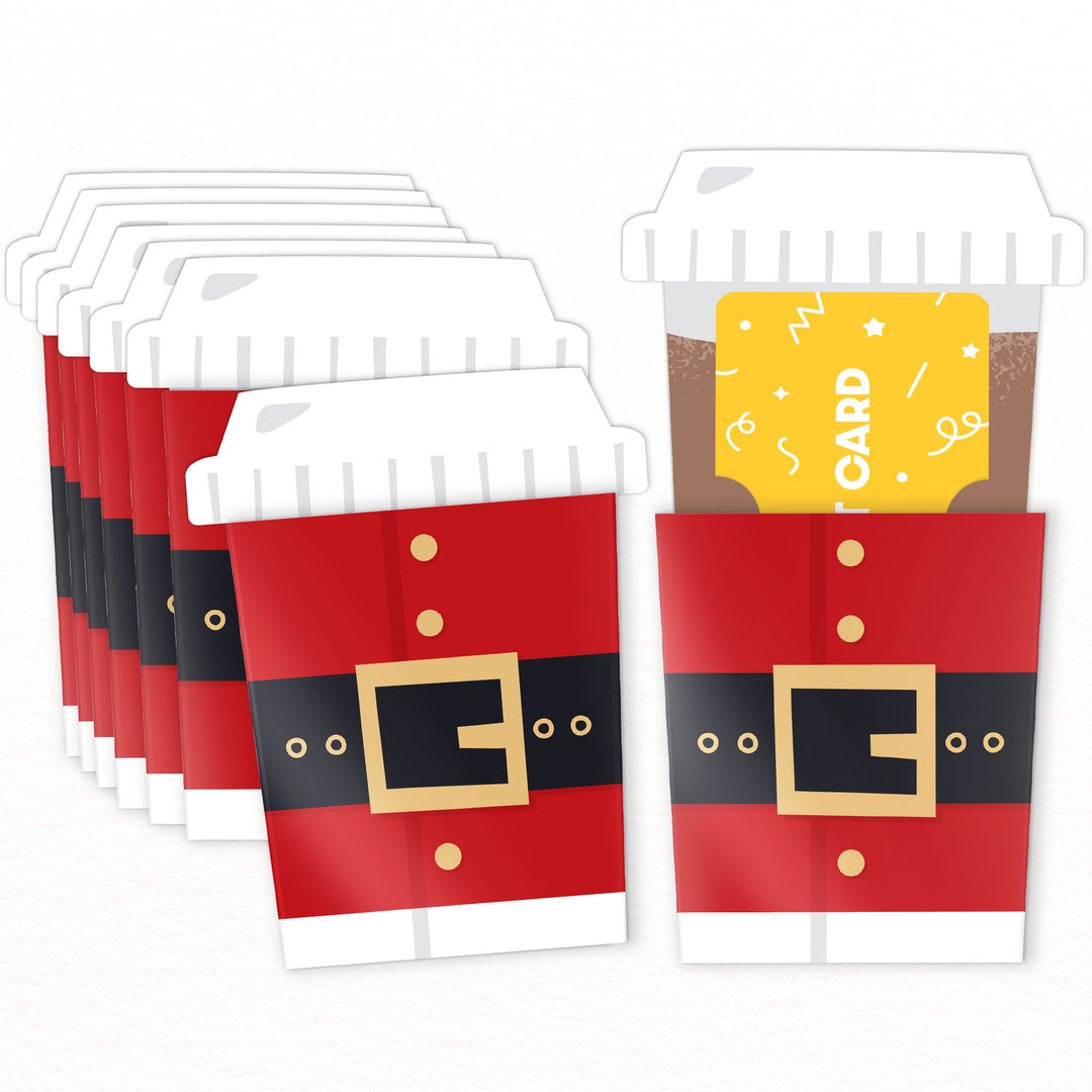 Jolly Santa Claus Nifty Gifty Card Holders - 8 Ct