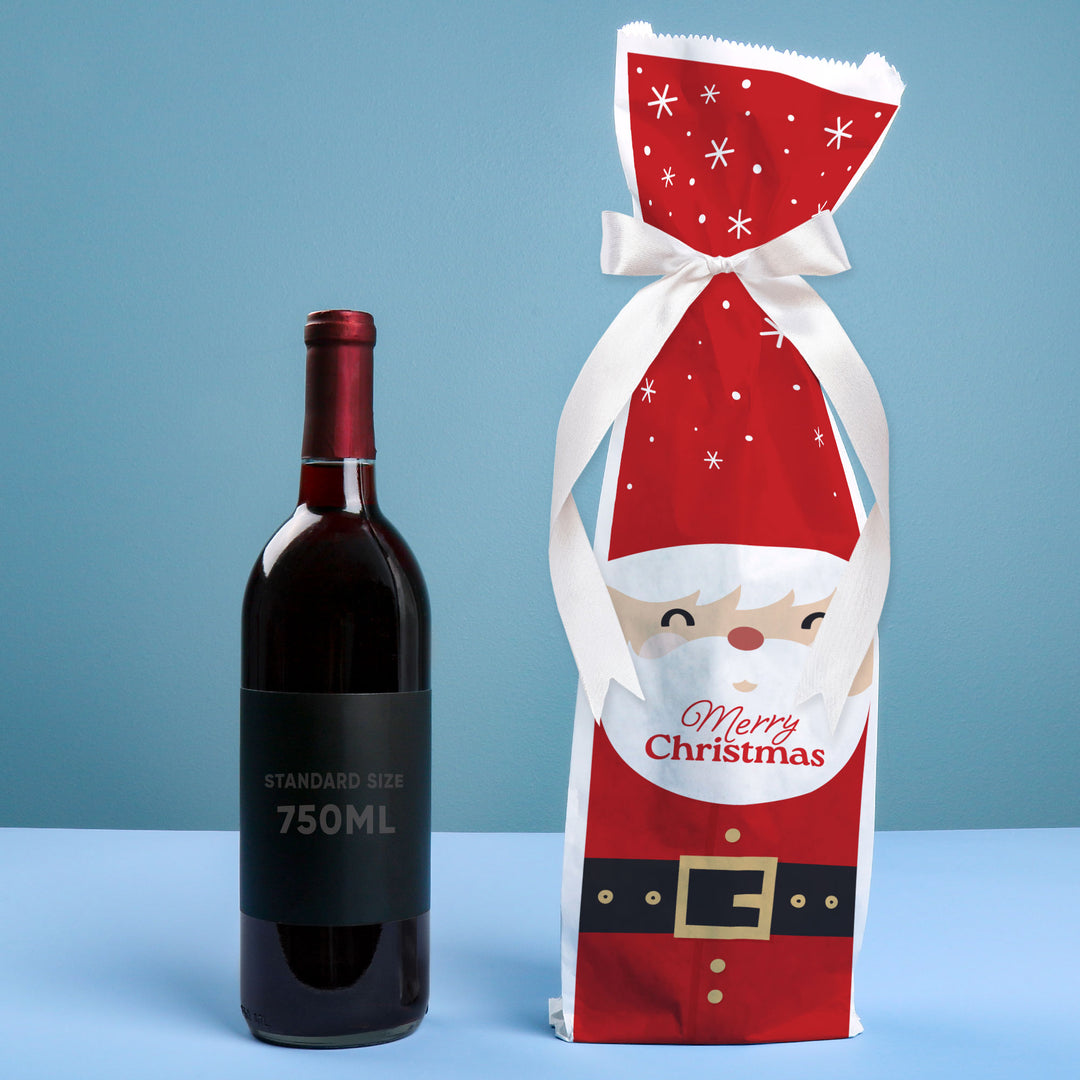 Wine Bags - Jolly Santa Claus