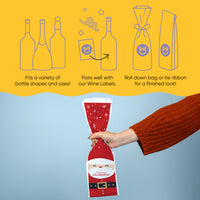Wine Bags - Jolly Santa Claus