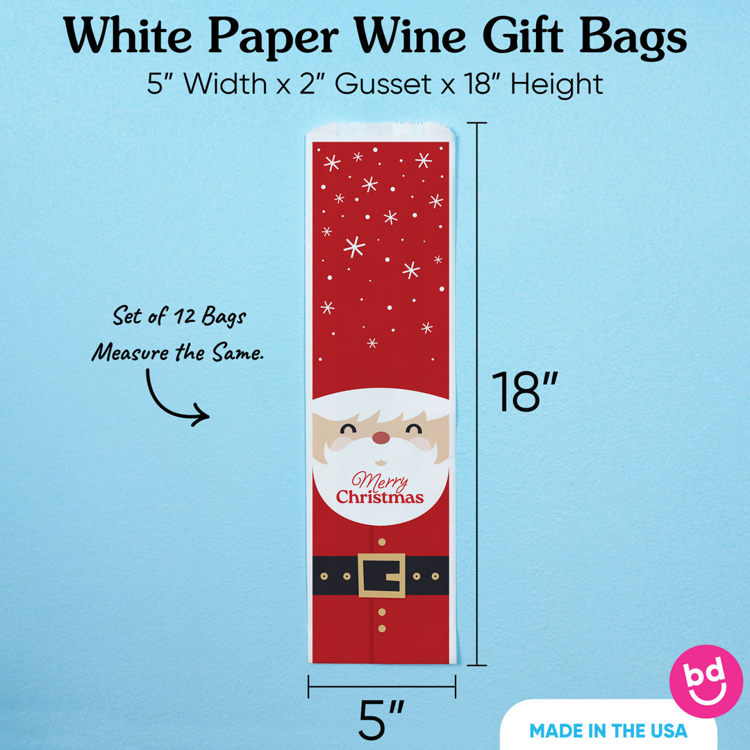 Wine Bags - Jolly Santa Claus