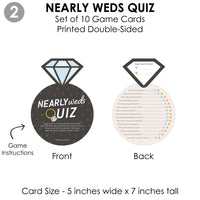 Just Engaged - Black and White - 4 Engagement Party Games - 10 Cards Each - Gamerific Bundle