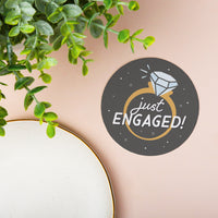 Drink Coasters - Just Engaged- 25 Ct