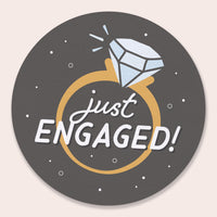 Drink Coasters - Just Engaged- 25 Ct