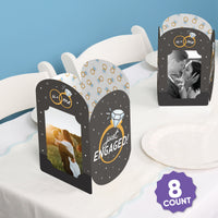 Just Engaged Photo Centerpieces - 8 Ct
