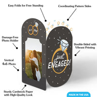 Just Engaged Photo Centerpieces - 8 Ct