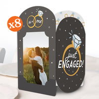 Just Engaged Photo Centerpieces - 8 Ct