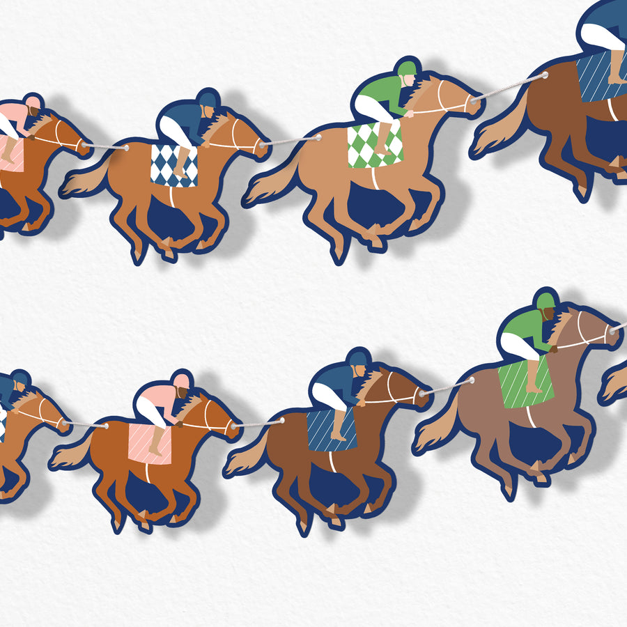 Kentucky Horse Derby Garland Banner - 15 Pc