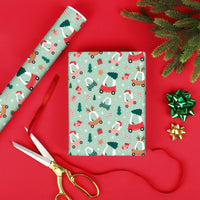 Kids Christmas Tree Car - Wrapping Paper