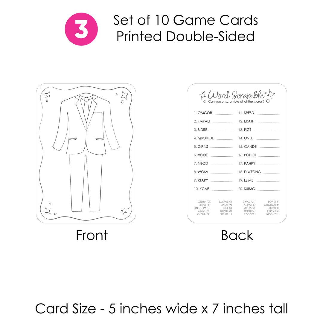 Kids Table Wedding Game Bundle