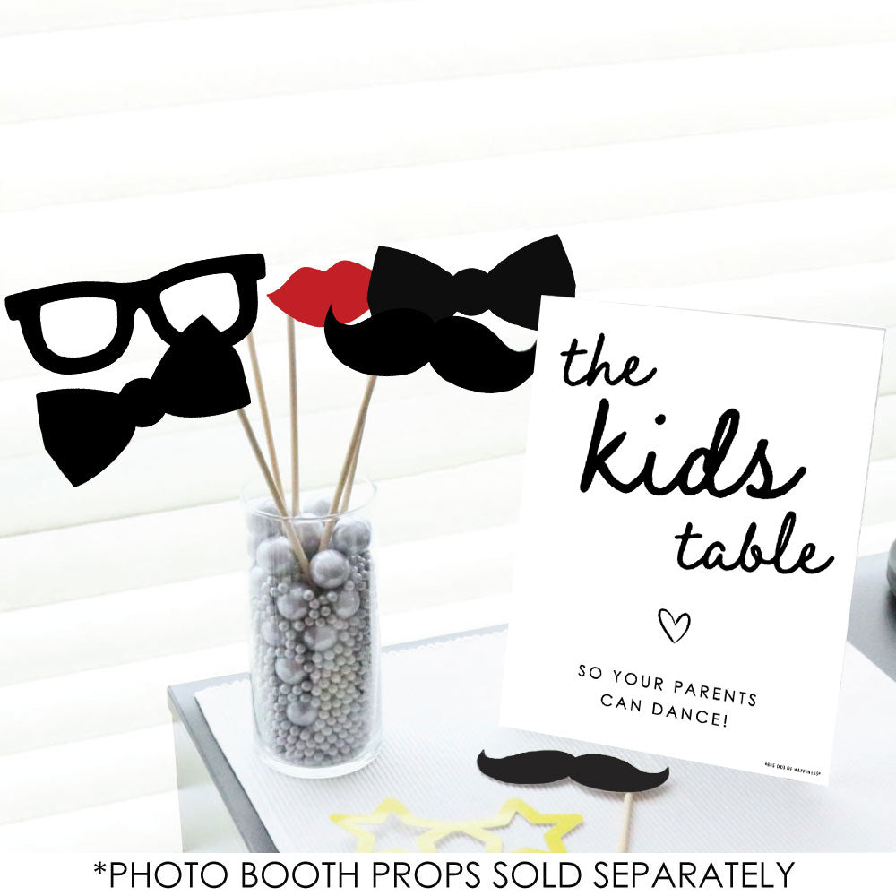 Kids Table Wedding Sign