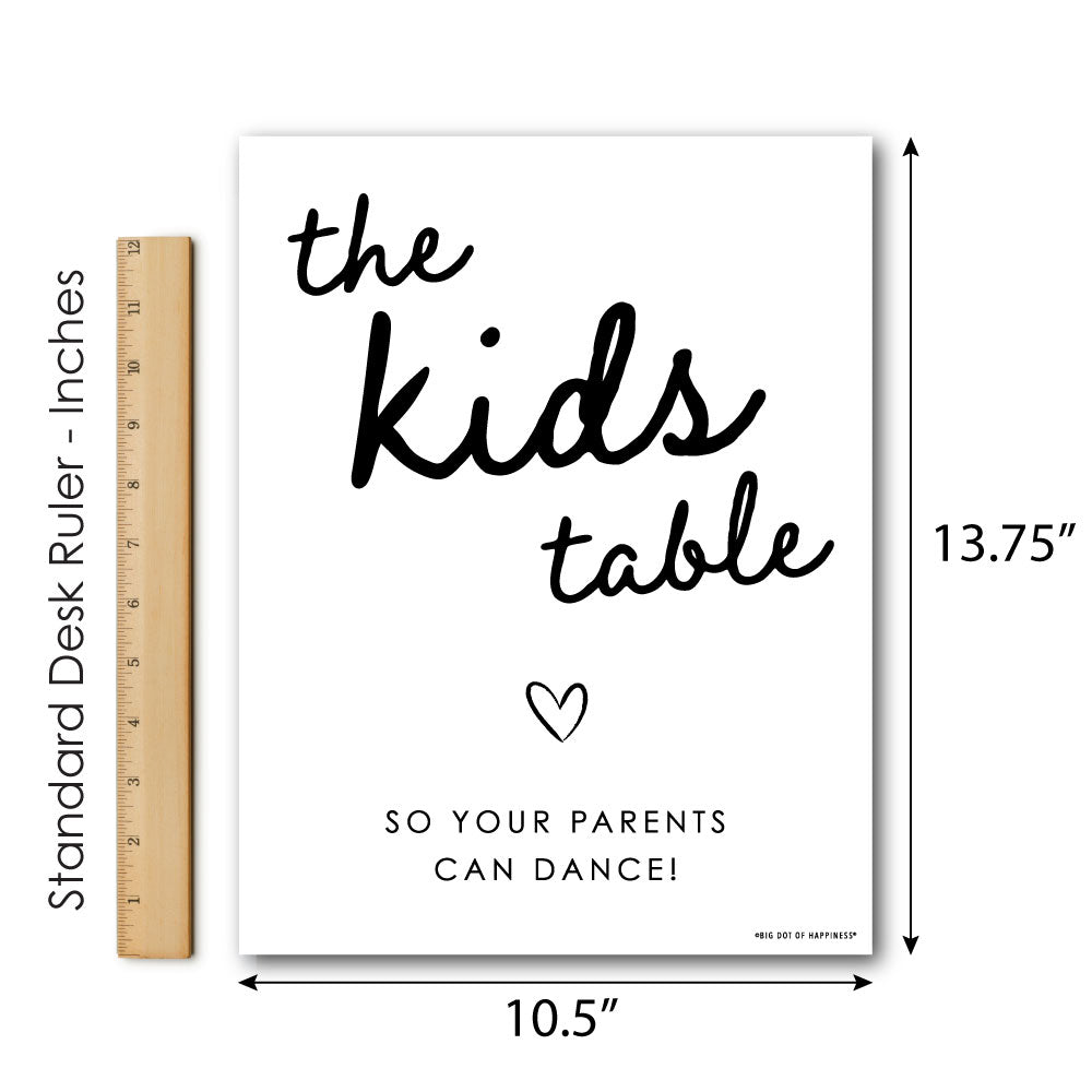 Kids Table Wedding Sign
