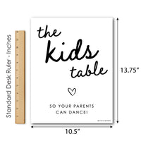Kids Table Wedding Sign