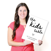 Kids Table Wedding Sign
