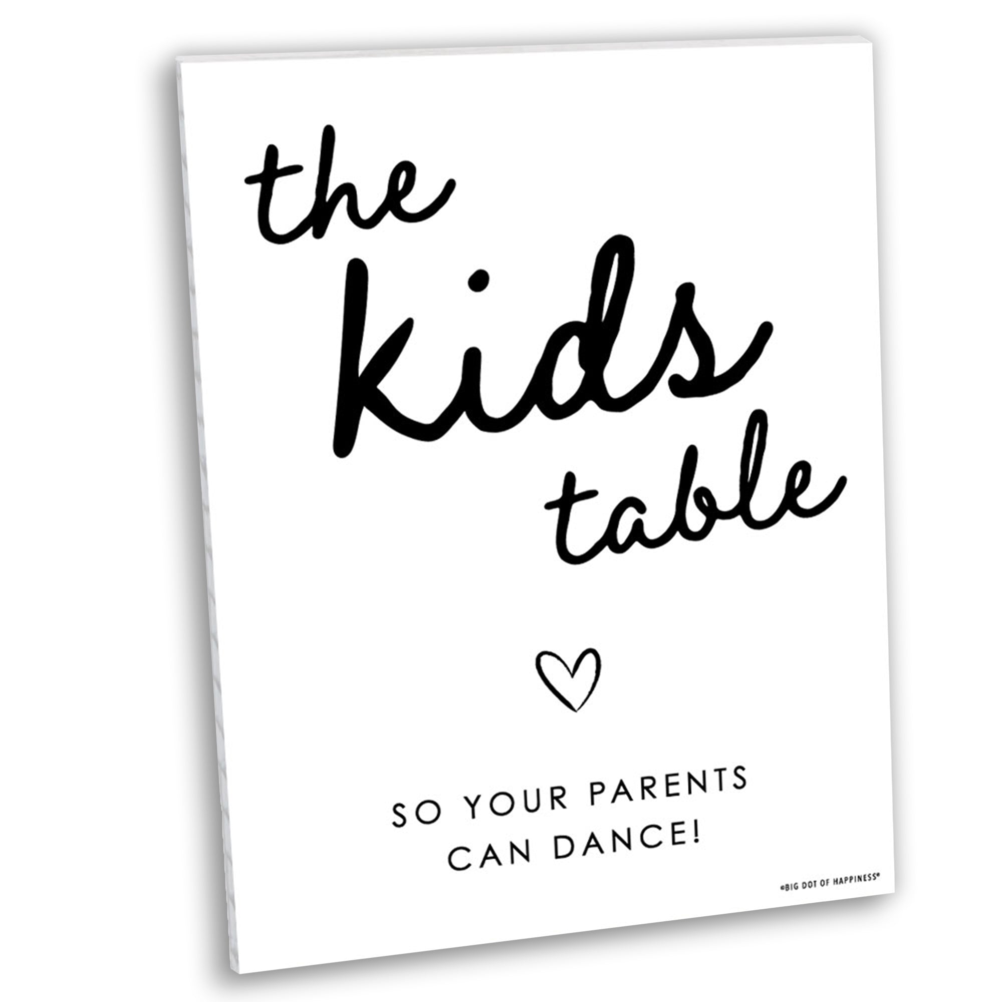 Wedding Kids Table Sign with Stand, Funny Activity Table Sign for ...