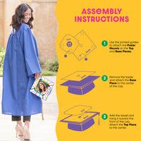 Graduation cap cover assembly instructions
