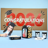 Red 2026 Grad Kraft Banner
