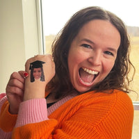 Custom Grad Cap Temporary Tattoos - 12 Ct