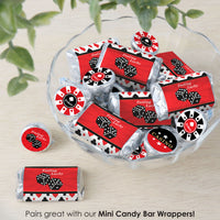Las Vegas - Casino Party Small Round Candy Stickers - Party Favor Labels - 324 Count