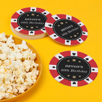 Custom Text Coasters - Las Vegas