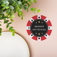 Custom Text Coasters - Las Vegas