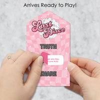 Last Disco - Bachelorette Party Game Pickle Cards - Truth, Dare, Share Pull Tabs - Set of 12